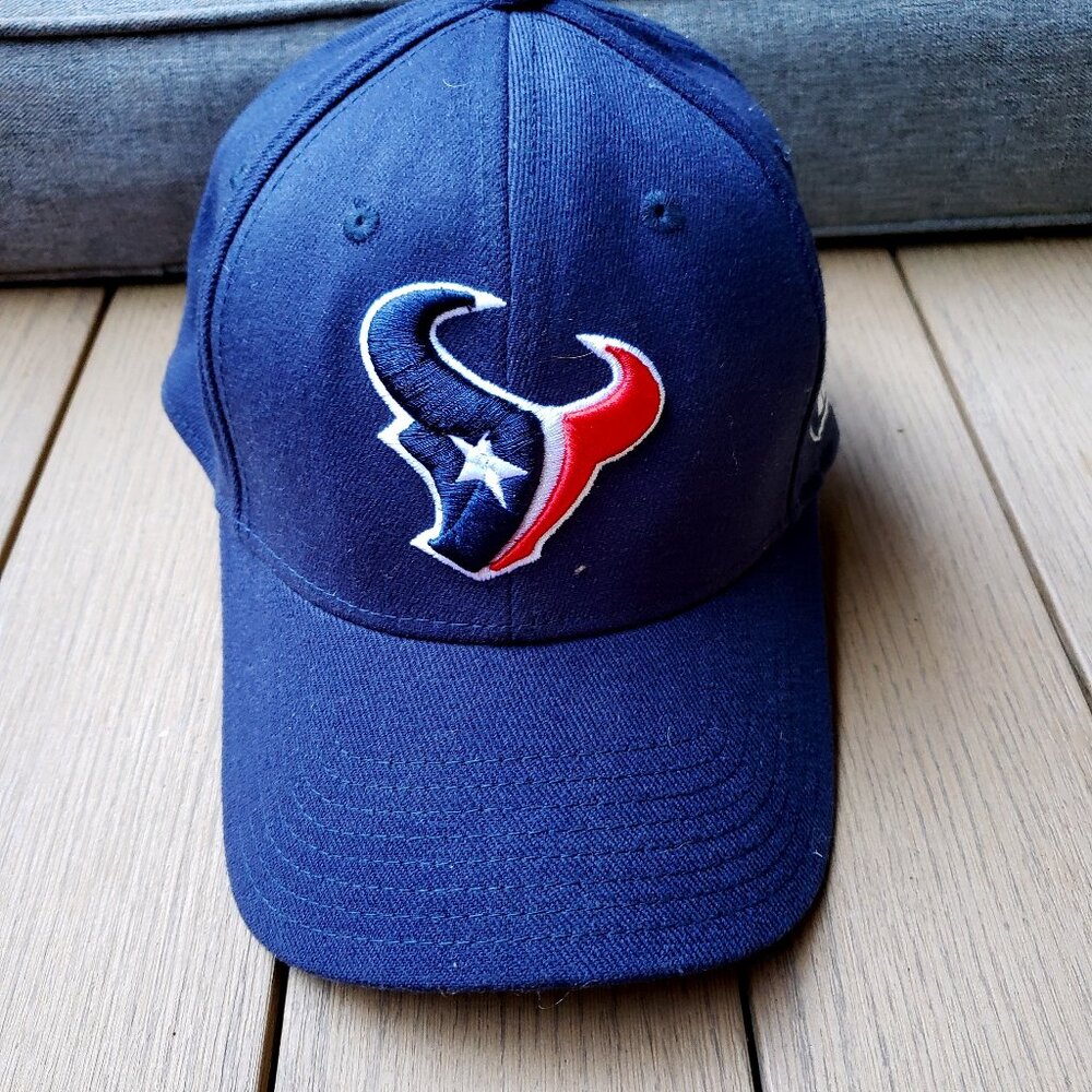 EUC vintage NFL HOUSTON TEXANS authentic sideline with team logo true navy (OS)
